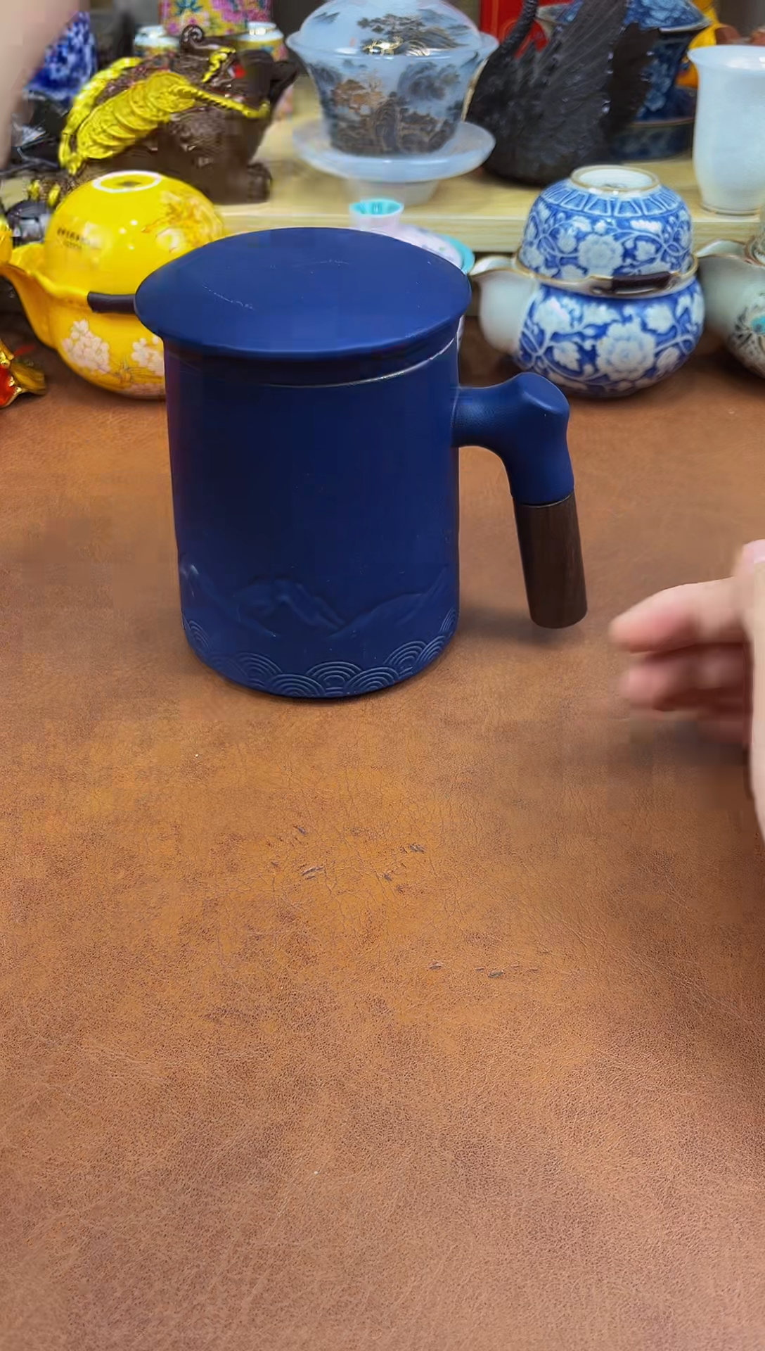 陶瓷茶具摆件旅行套组