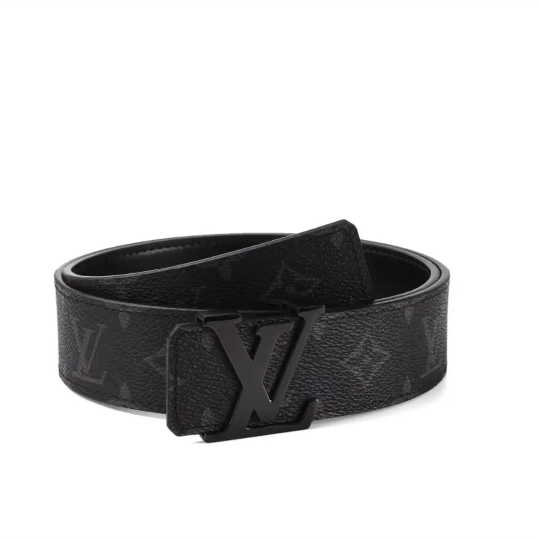 顺丰包邮【全新未使用】高档轻奢男士皮带休闲商务真皮奢侈老花腰带