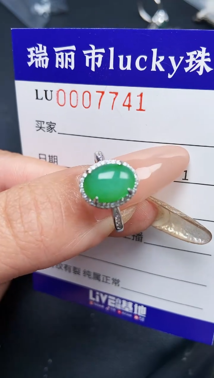 【闪购商品】翡翠颈饰银S925镶嵌7741