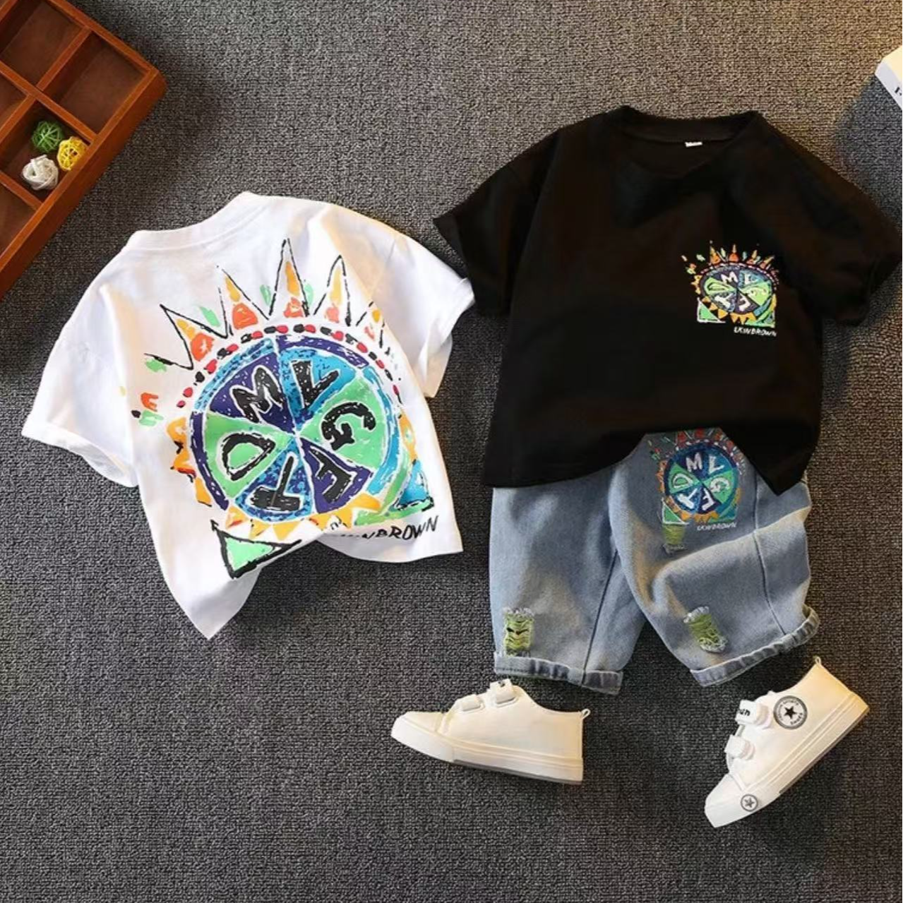 男童套装时尚2025款夏季