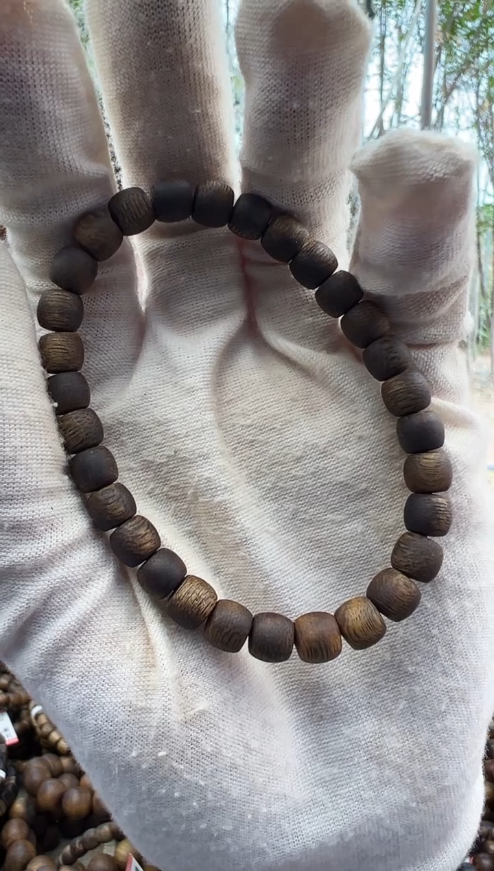 【闪购商品】沉香手串奇楠沉水单圈鼓珠多样性发一条 收藏级