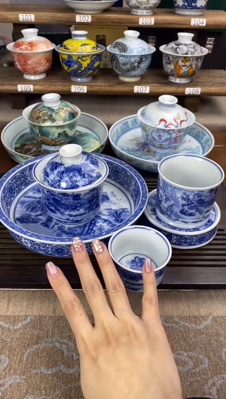 【闪购商品】春山图 8件套 套装 【4客杯】