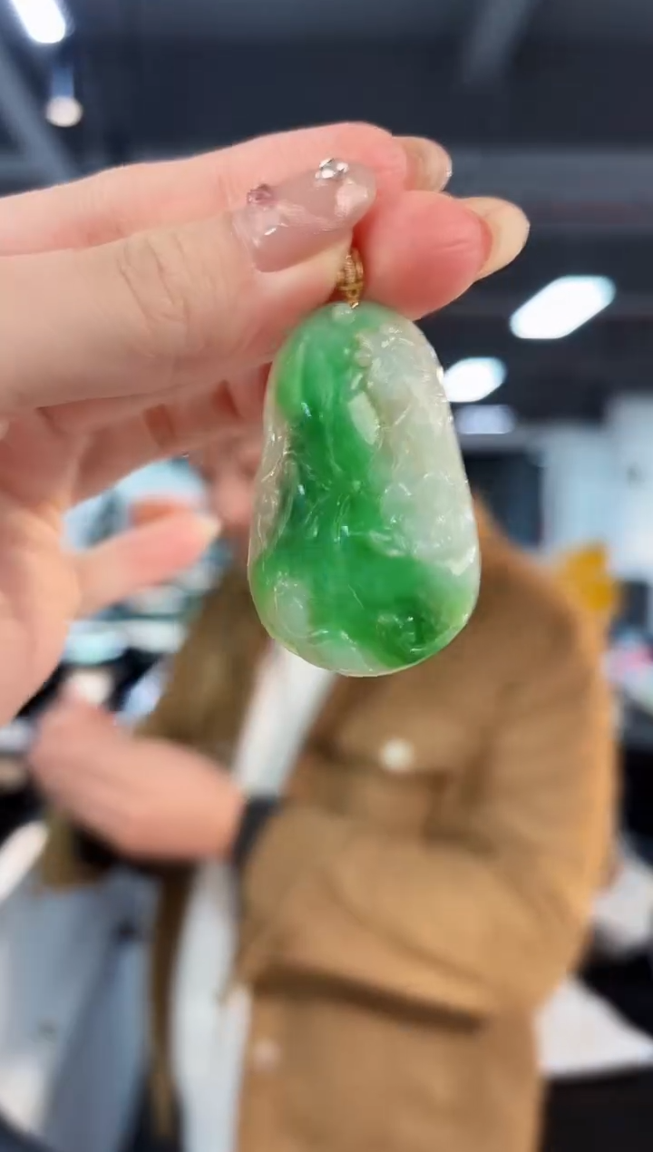 【闪购商品】翡翠颈饰18K金镶嵌缅料A货/支持复检/一件