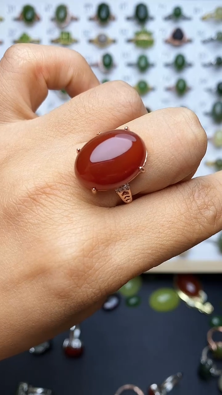 【闪购商品】南红玛瑙戒指未镶嵌1
