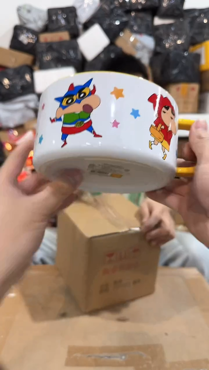 瓷片小新星星泡面碗 