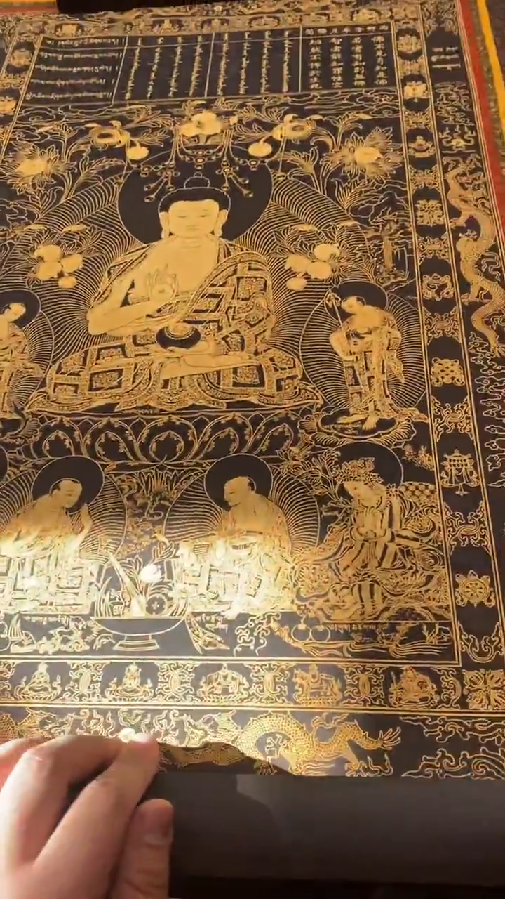 卷轴画王姬藏传唐卡艺术品