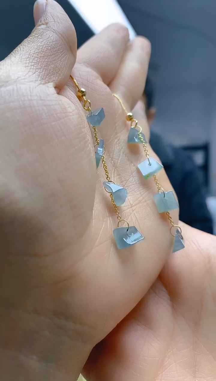 【闪购商品】翡翠耳饰合金0421翡翠耳线