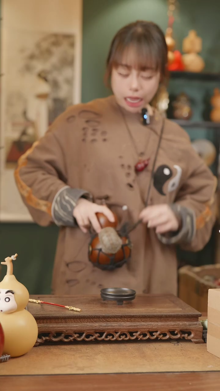 【闪购商品】171号精品天然大漆工艺防渗内胆酒葫芦~
