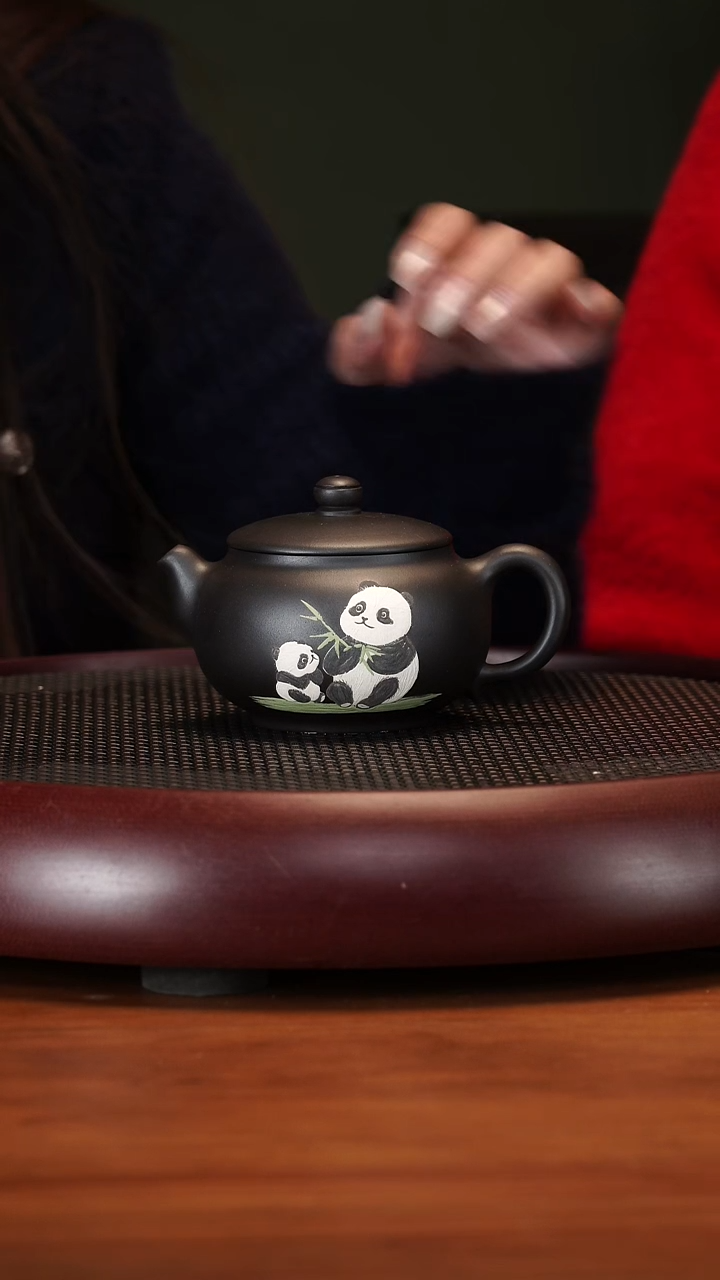 【闪购商品】紫砂茶壶2-25JXF圆珠紫泥石红共生料170c