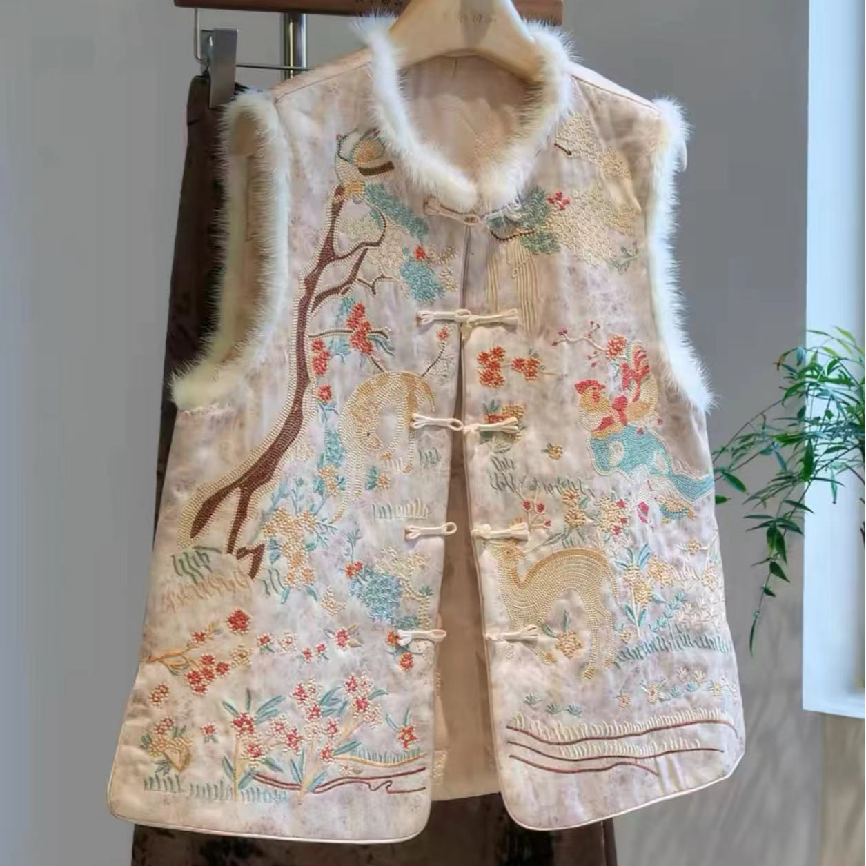 【加棉】梦境--民族风马甲提花秋季马夹无袖国潮中式复古百搭马甲