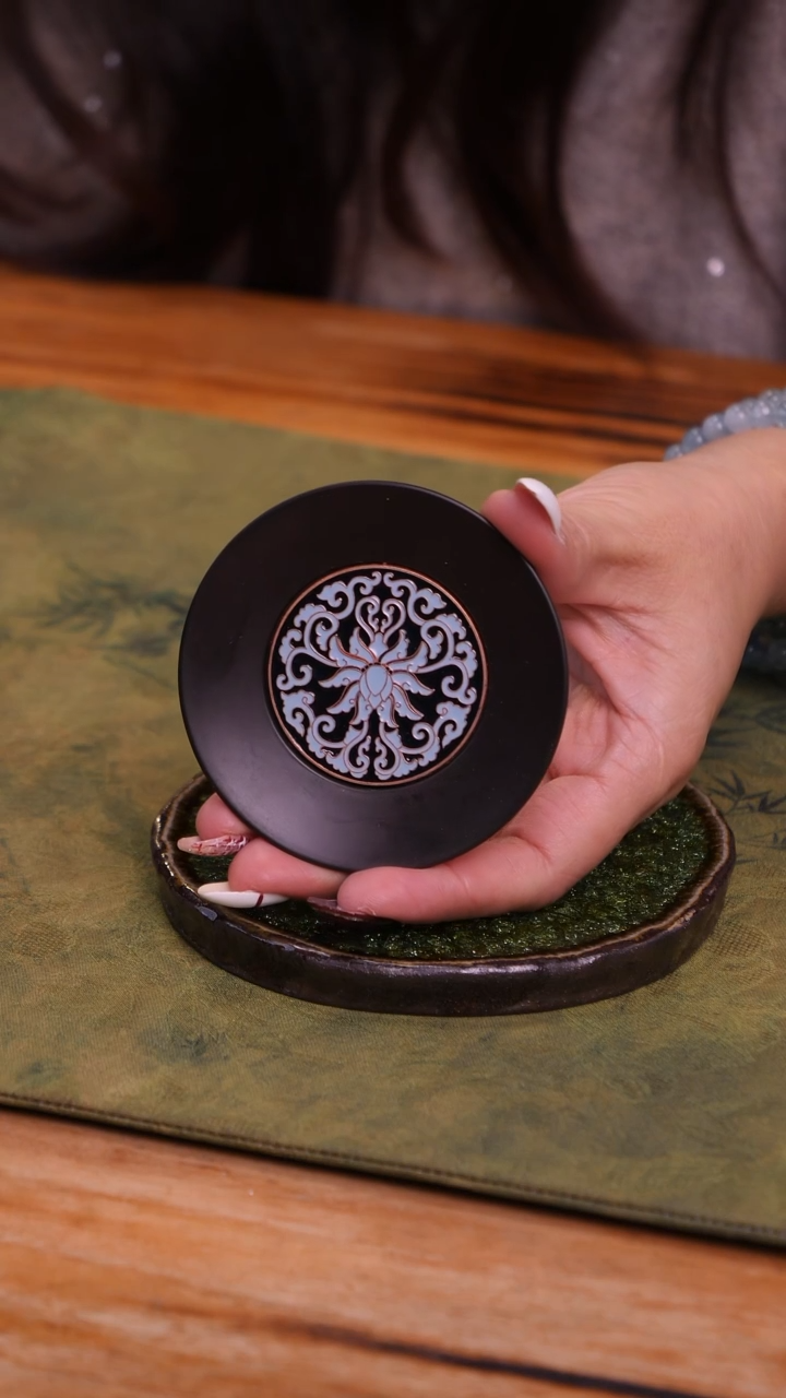 【闪购商品】电木珐琅彩杯垫（蓝色）