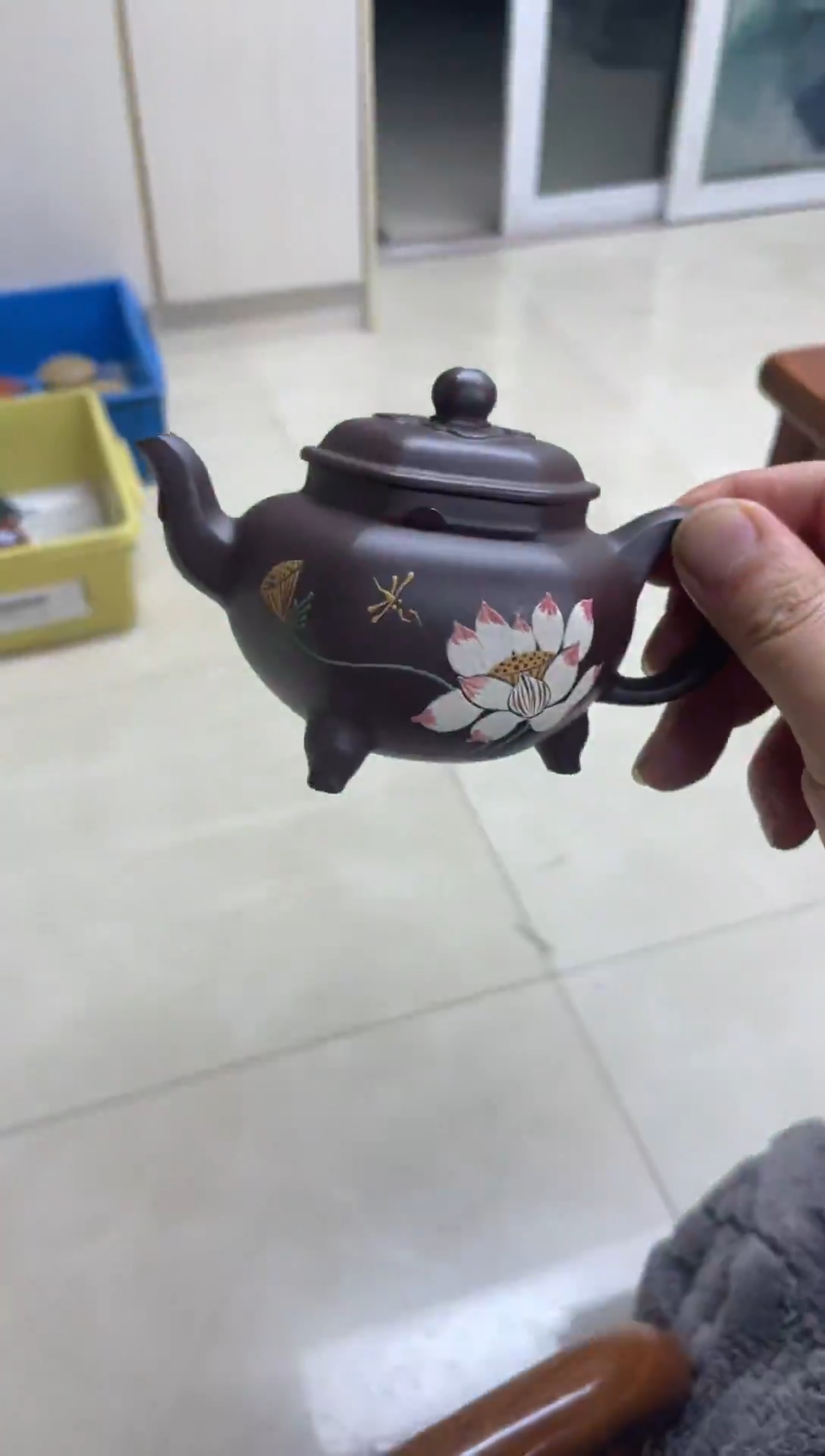 茶壶紫砂泥绘大彬如意