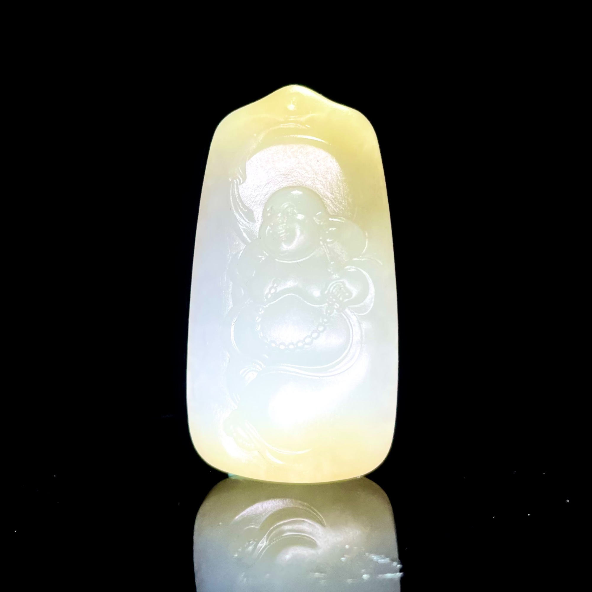 A02-糖玉佛牌 和田玉