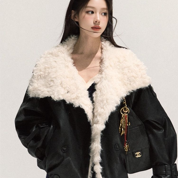 短外套女秋冬工宽松高级感派克服