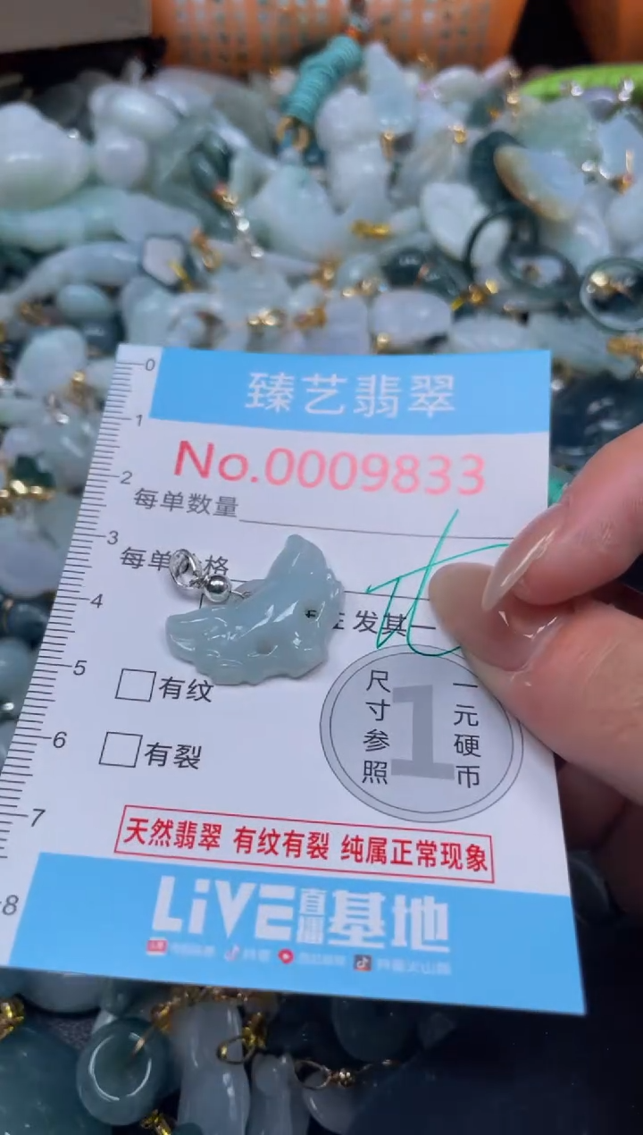 颈饰未镶嵌翡翠9833