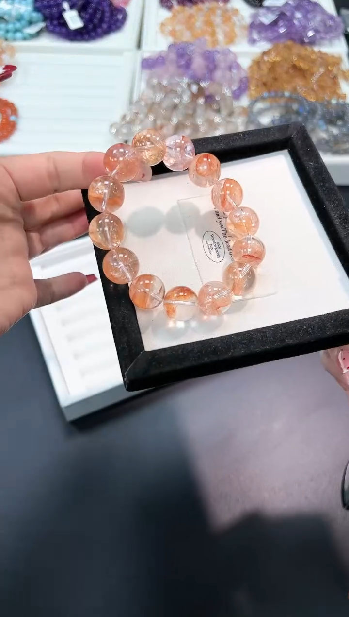 【闪购商品】水晶手串未镶嵌65g多样性发其一/1条14mm默认微瑕