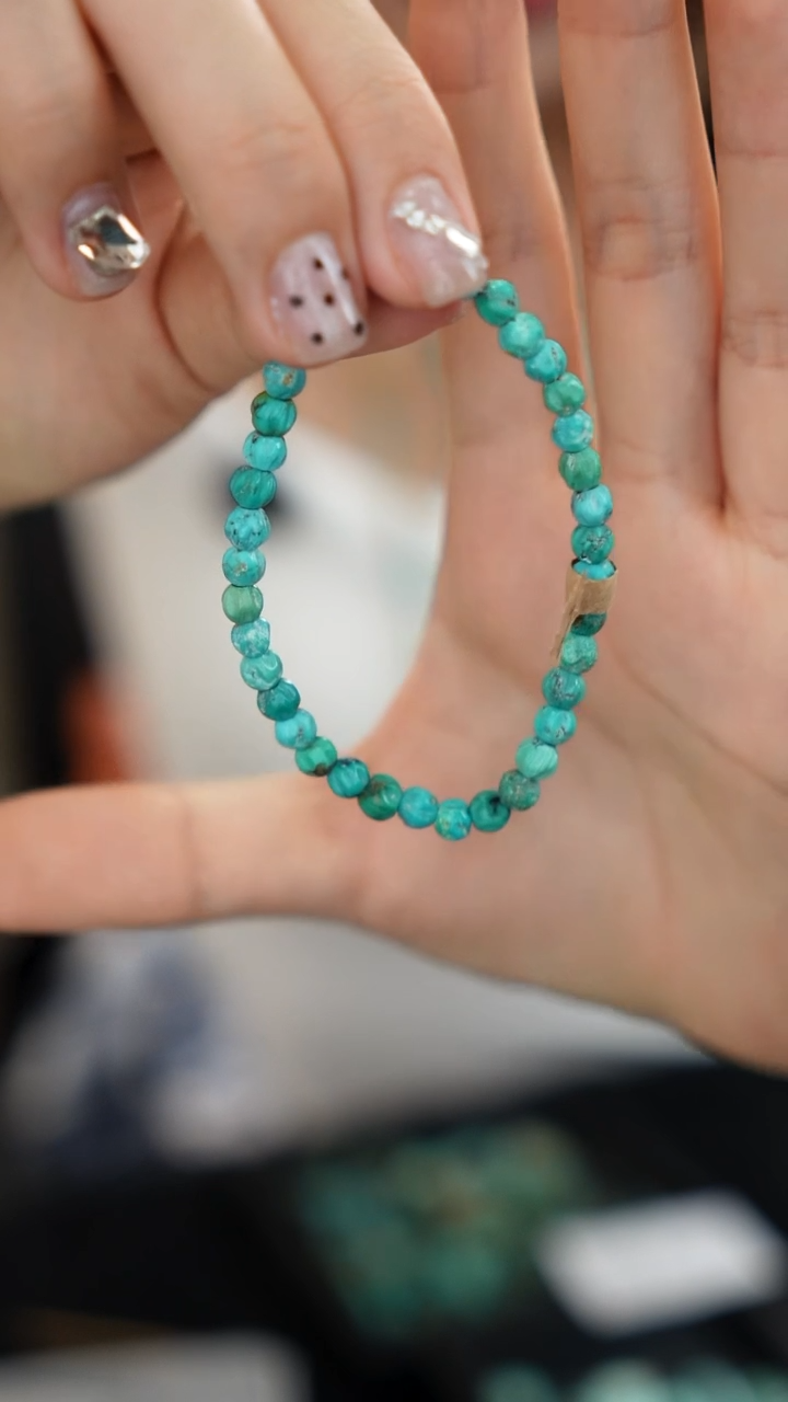 绿松石未镶嵌手串5.5mm