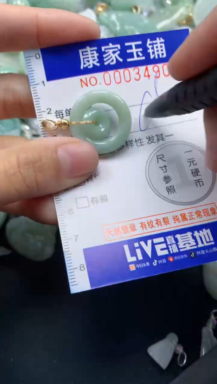 颈饰未镶嵌翡翠3490