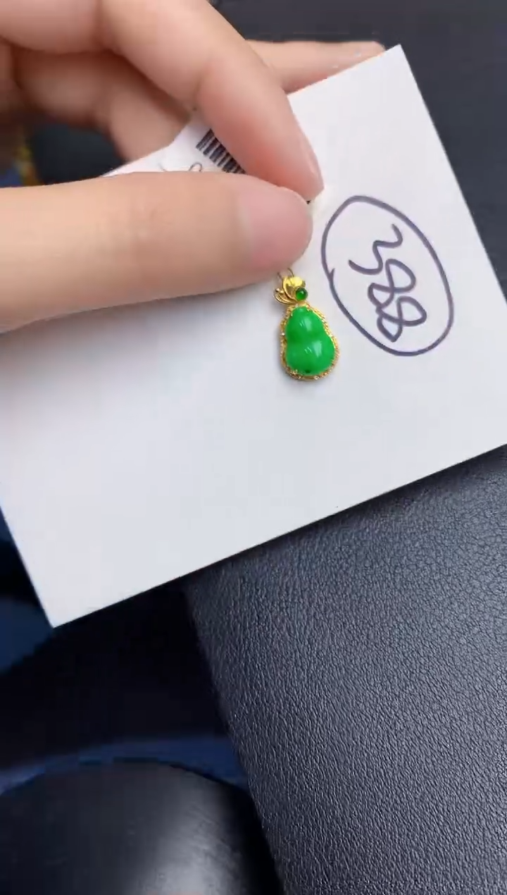 【闪购商品】翡翠颈饰18K金镶嵌000000000