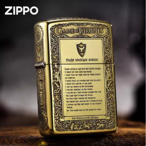 ZIPPO/之宝蚊子纯铜冰与火之歌官方正品打火机复古防风盔甲机DYJ1