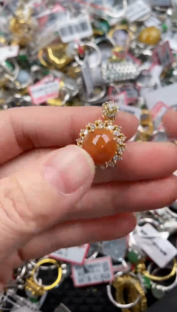 银S925镶嵌戒指翡翠333   2