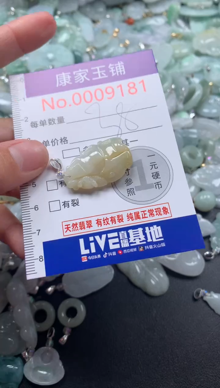 颈饰未镶嵌翡翠9181