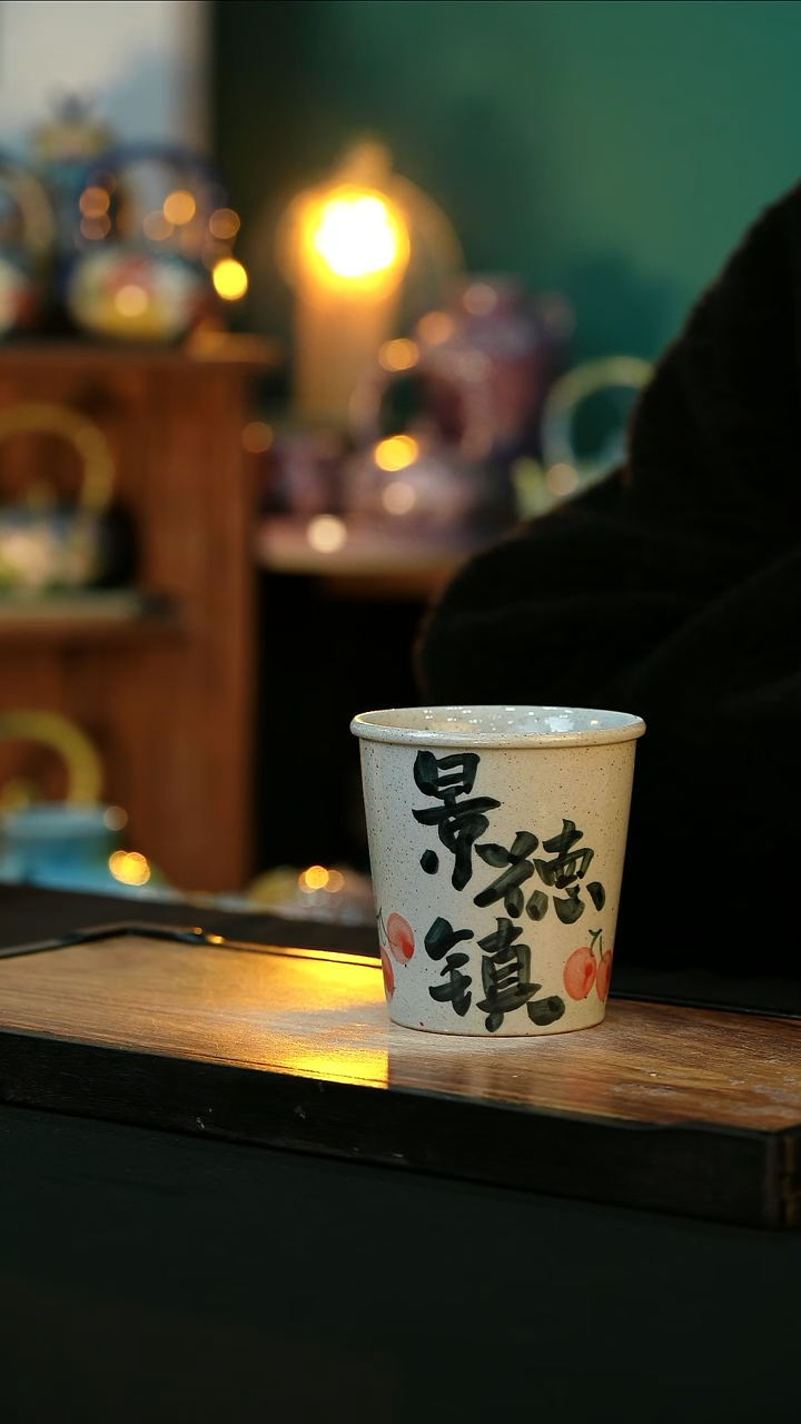 【闪购商品】杯手绘心瓷陶瓷 浮力