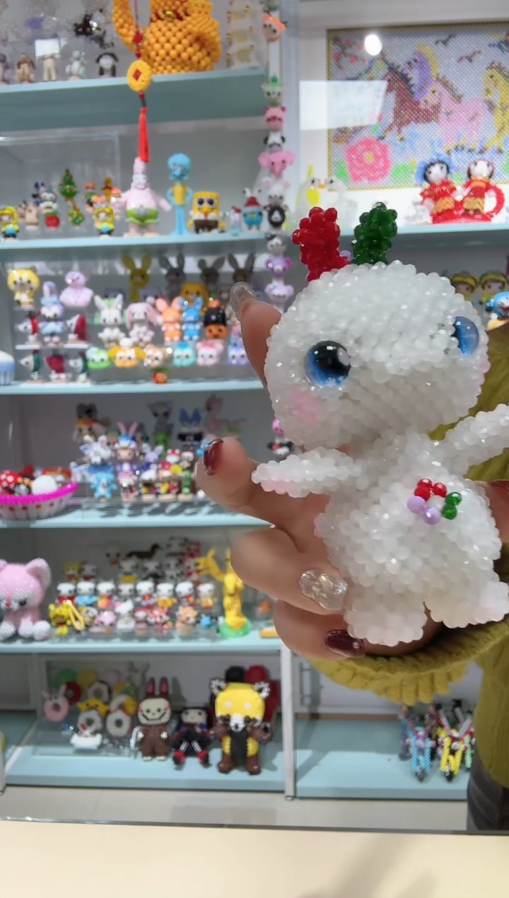 玻璃2502卡4水晶材料包1套白豚豚