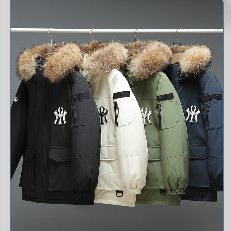 【日韩奢品90大毛领鹅绒服】Y男女同款海外版高端奢品定制鹅绒服