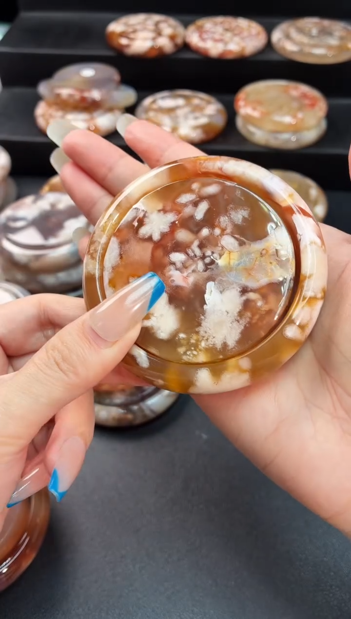 手镯玛瑙/玉髓未镶嵌石英质玉62圈61/62带(赠送镯心)