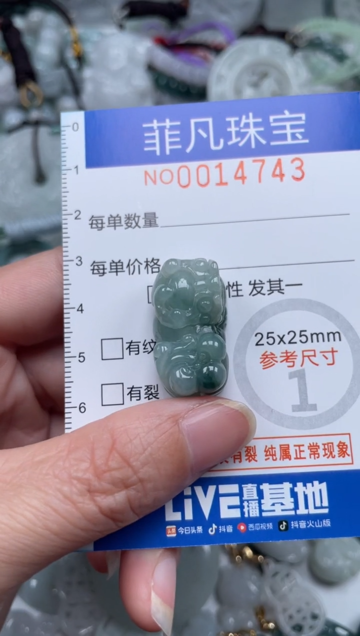 颈饰未镶嵌翡翠14743