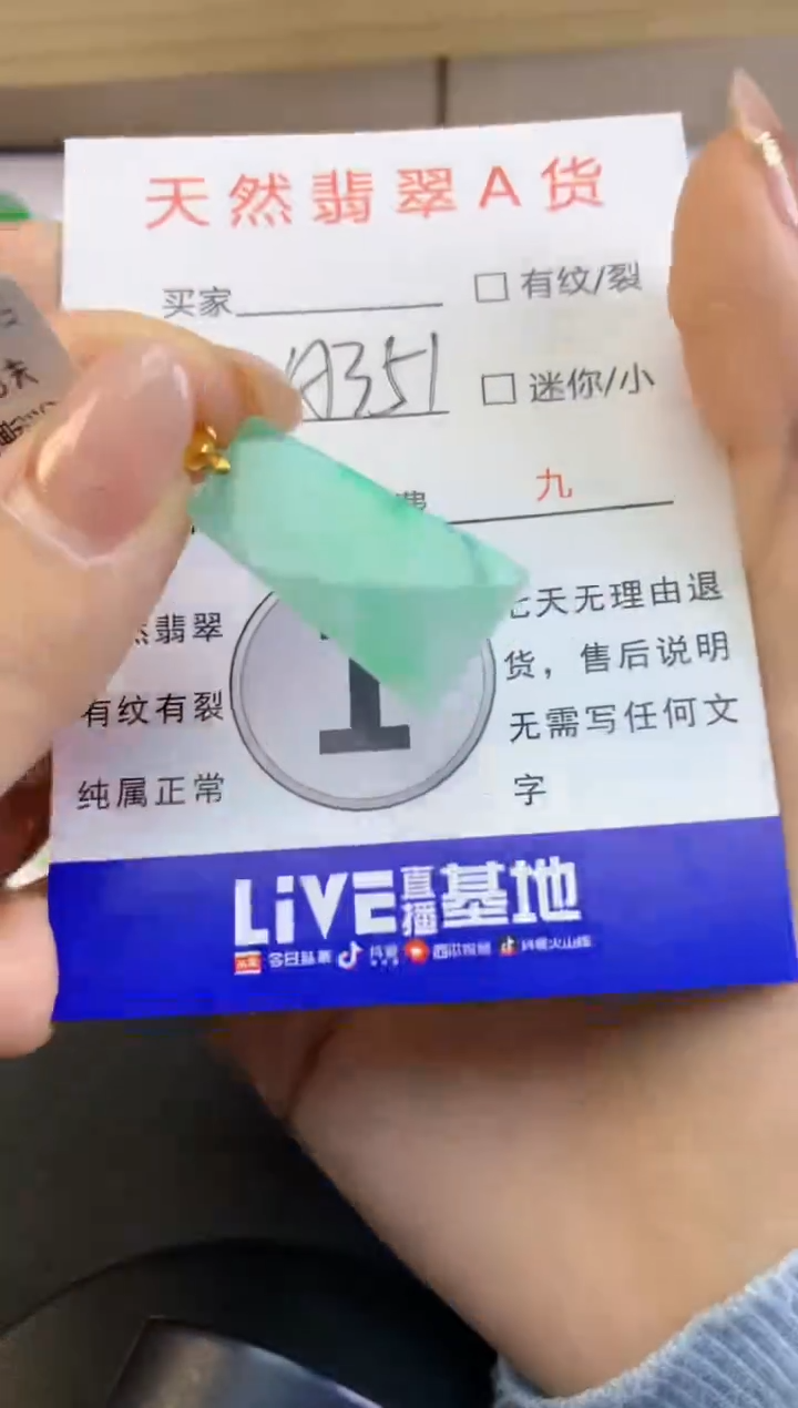 颈饰18K金镶嵌翡翠天然A货缅甸翡翠百元以上9元证书费自理