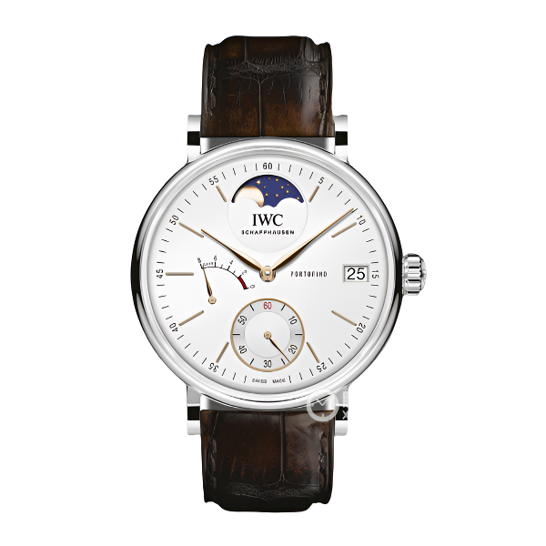 99新 IWC/万国 八日链月相/柏涛菲诺/IW516401/45mm/白盘金针男表