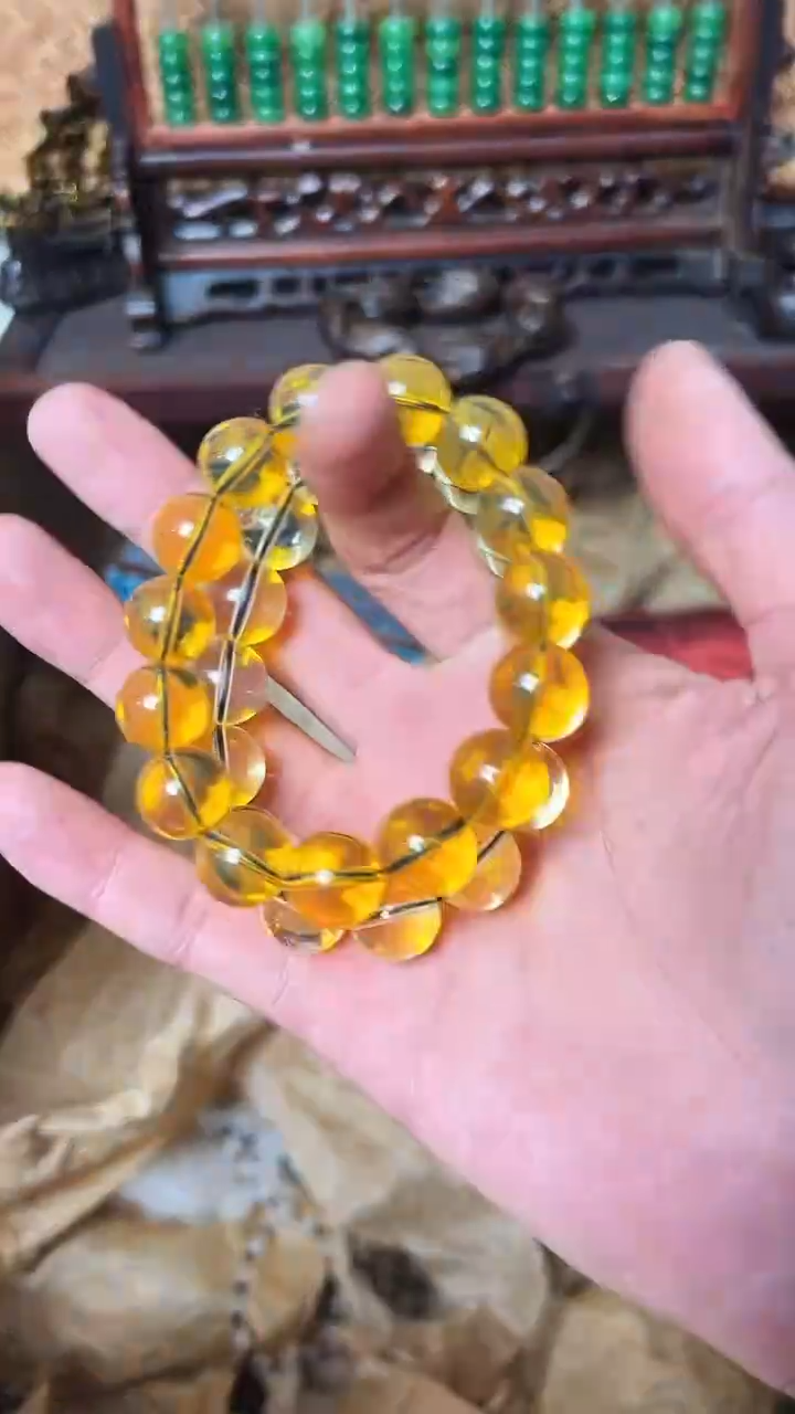 【闪购商品】琥珀手链未镶嵌好运来直播间专属链接