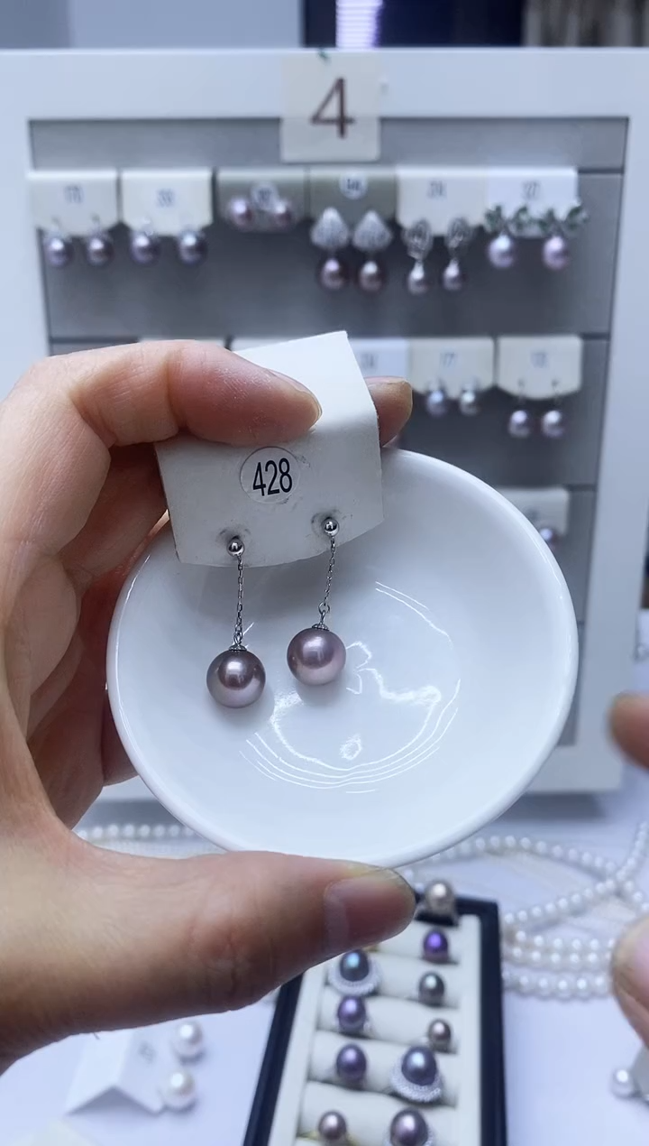 【闪购商品】淡水珍珠耳饰银S925镶嵌428