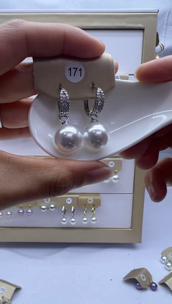 未镶嵌耳饰淡水珍珠171
