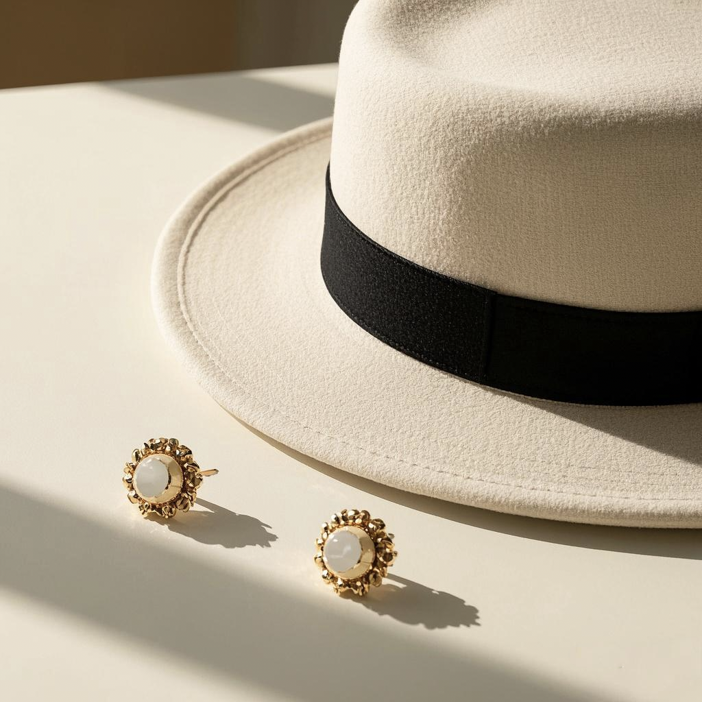 【ED/EP】Alloy秋-精致时尚网红甜美气质可爱印花韩版复古帽子