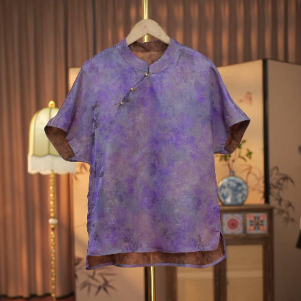 【紫竹】双面双穿新中式国风气质衬衫上衣小衫