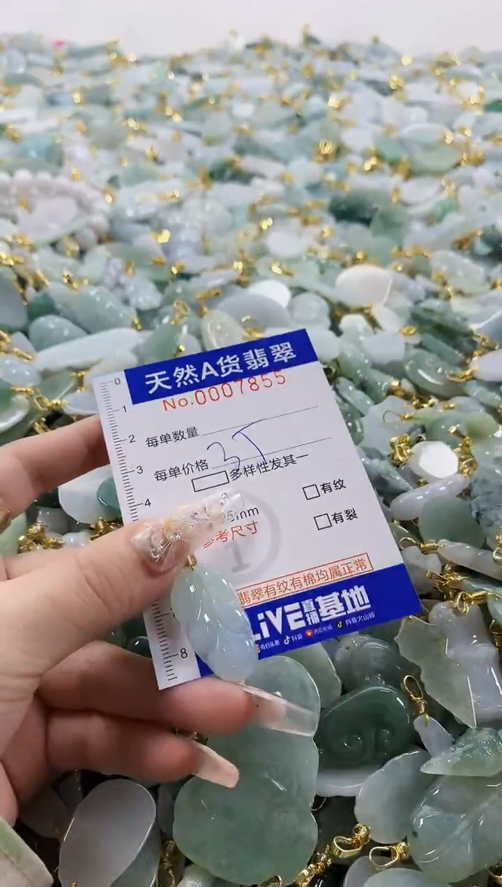 颈饰未镶嵌翡翠天然A货翡翠