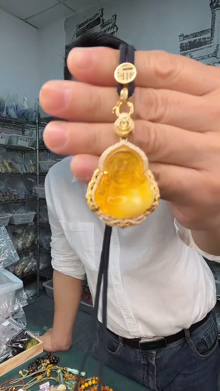 裸石琥珀未镶嵌多***肉A3037天然蜜蜡