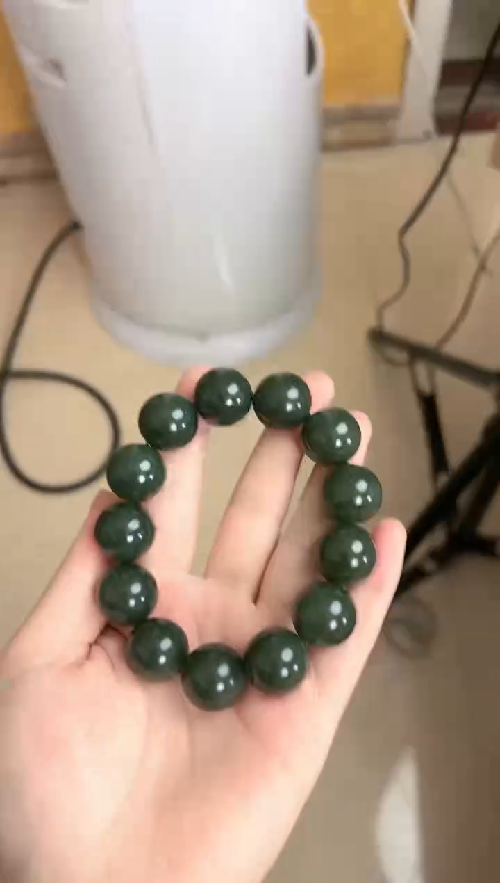 【闪购商品】和田玉手链未镶嵌新疆和田玉且末蓝手串18