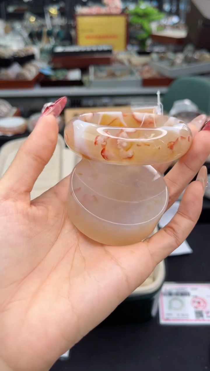 【闪购商品】石英质玉手镯未镶嵌57圈口（赠品镯心）6445186