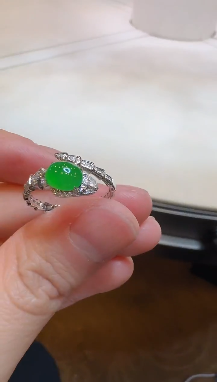 【闪购商品】翡翠戒指18K金镶嵌多样性团购发一件