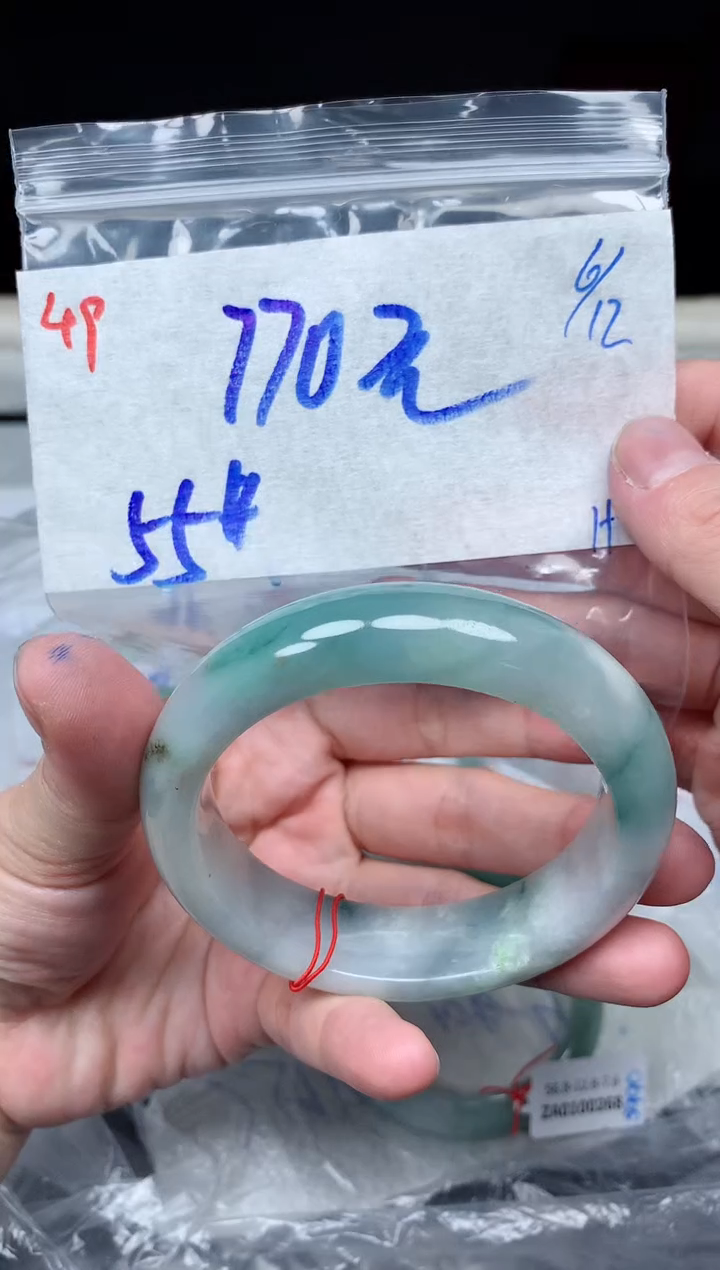 未镶嵌定制翡翠49毛货需精细抛光手镯拍一发一