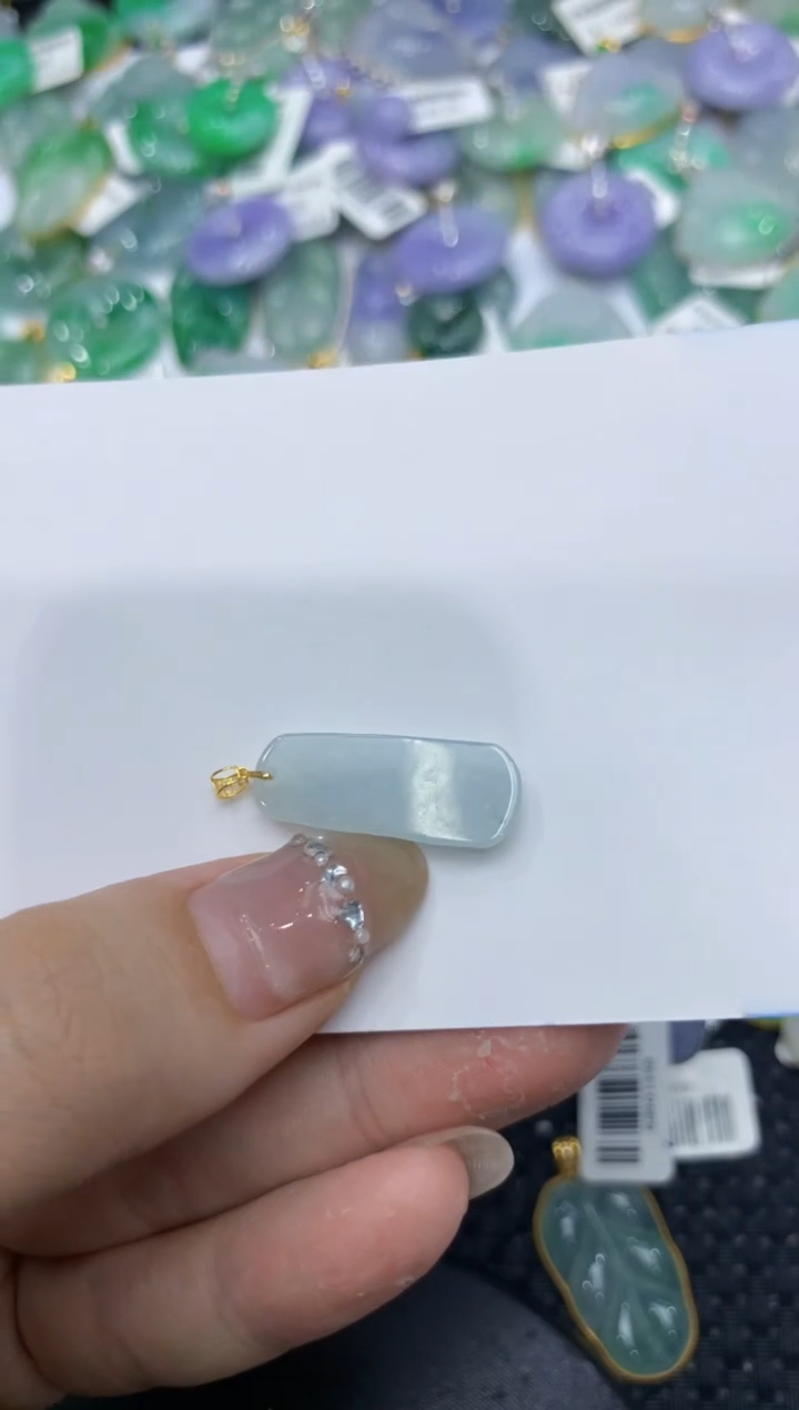 【闪购商品】翡翠颈饰18K金镶嵌222222222