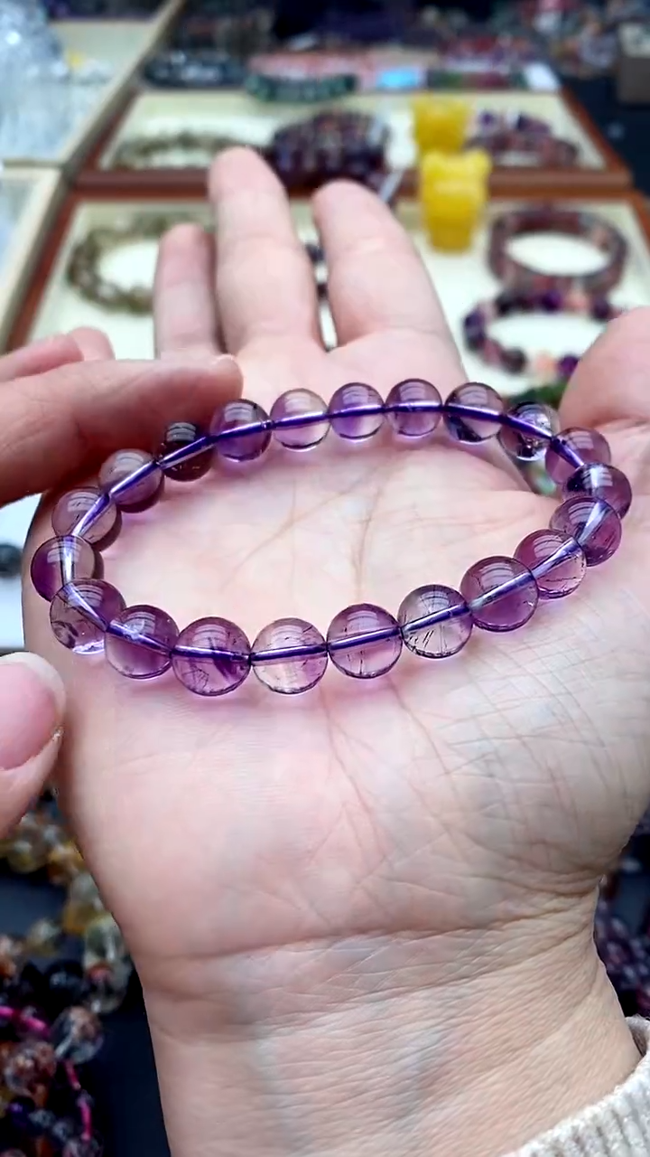 【闪购商品】水晶手链未镶嵌紫超