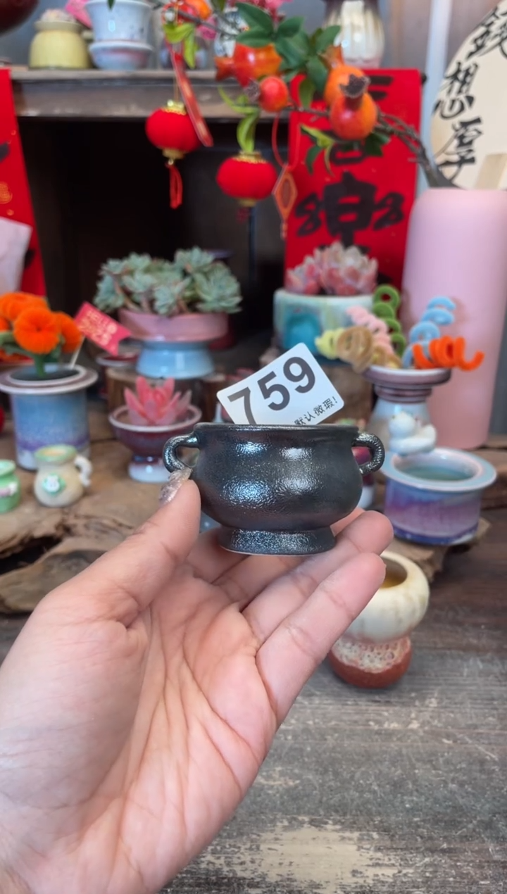 【闪购商品】摆件759小芳花盆直播编号