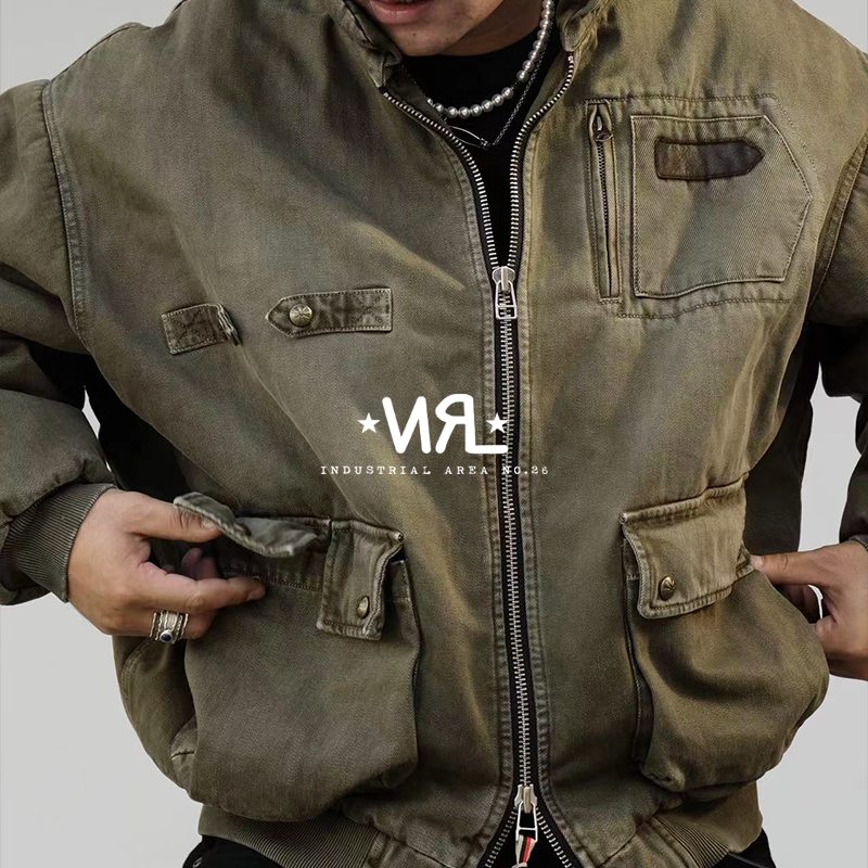 【老教堂】NEIGBORL钊叔制美式复古水洗多口袋工装保暖夹克外套
