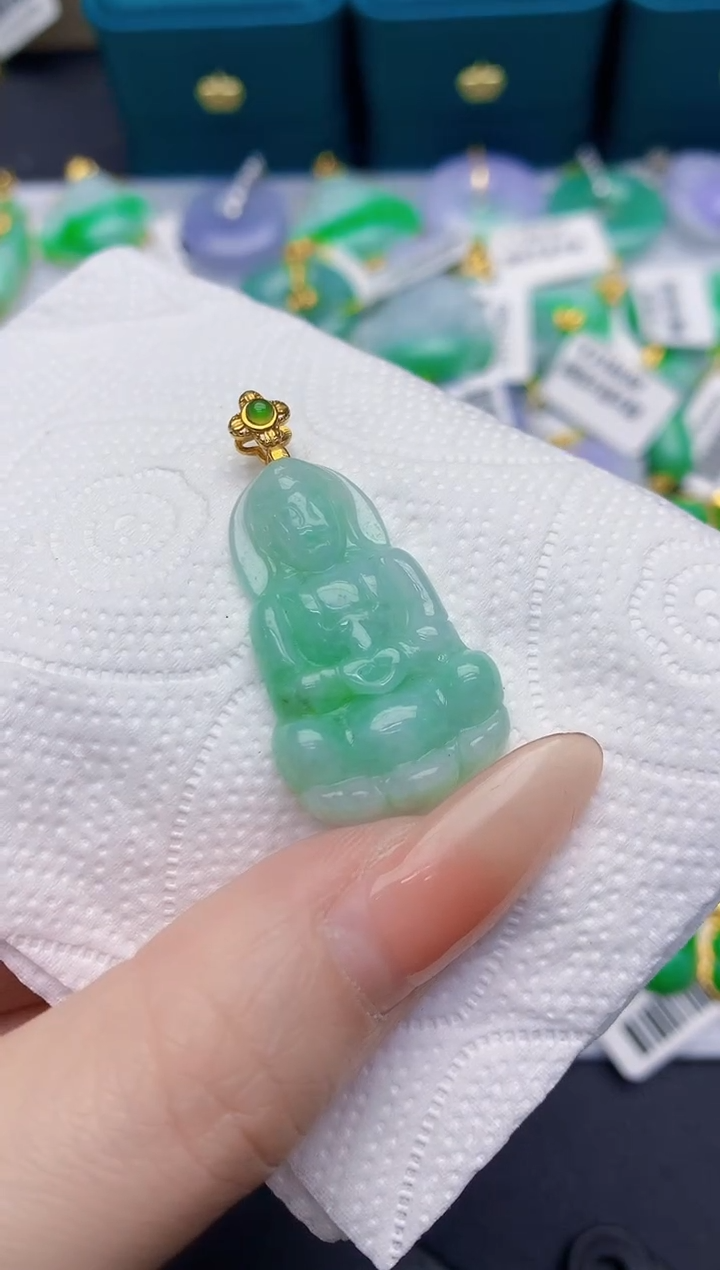 颈饰未镶嵌翡翠缅甸天然翡翠A货