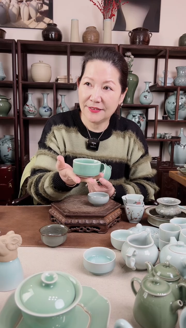 【闪购商品】杯梅青 祥云 直口杯